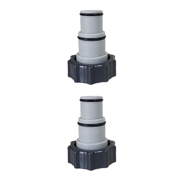 1/2/3 Portabel Poolslang Adapter Beslag Hållbar Ventil med 2PCS