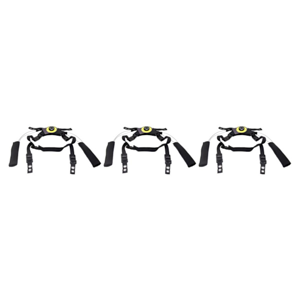1/2/3 justerbart hakbandsupphängningssystem med skruvar utomhus Black 3PCS