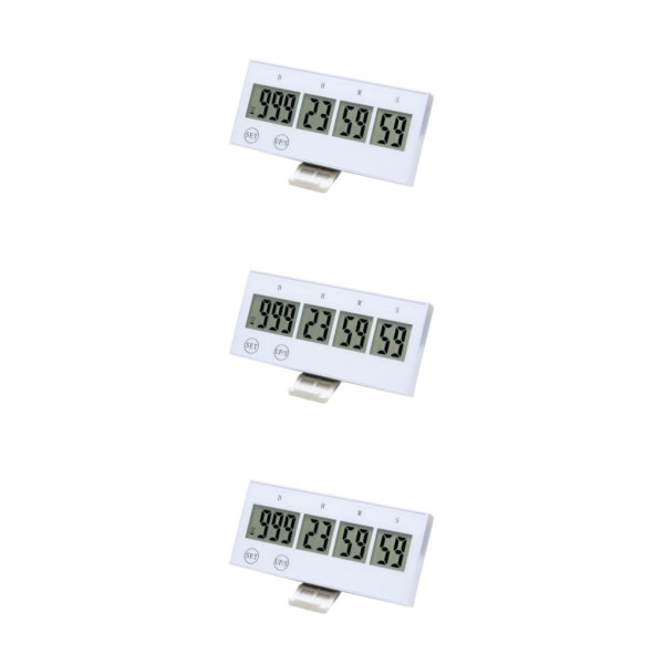 1/2/3 Elkök För Countdown Timer Hatching Bakning white 4.0x1.9x0.5 Inch 3Set