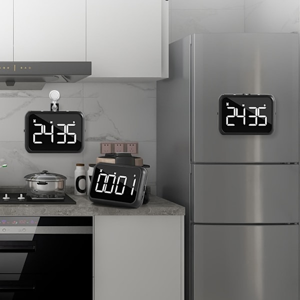 1/2/3/5 ABS Justerbar Volym Väckarklocka Med Radio - LED Stor White 501 1 Pc