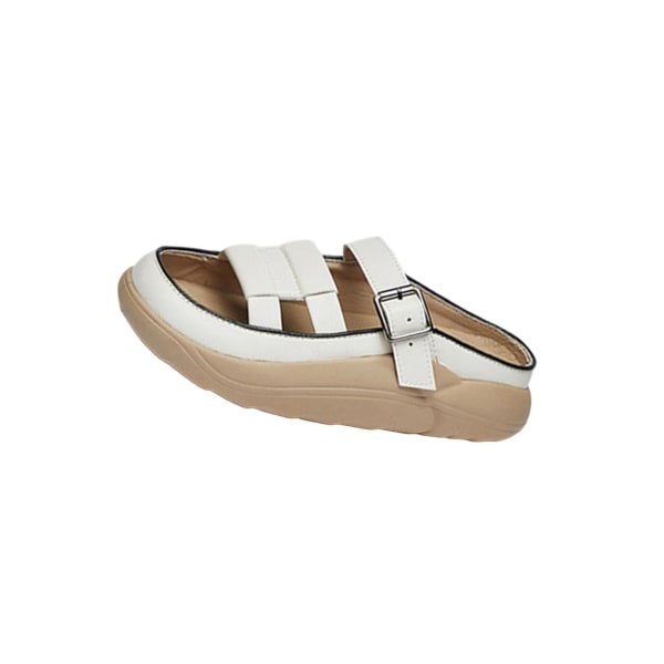 Dam Slide Sandaler Vattentät Soft För Slip On Flat Sandal White 37