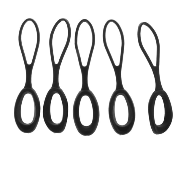 1/2/3/5 5 stycken Non- För slip Stark För Dragkedja Dragsladd Zip Black 66mm 1Set