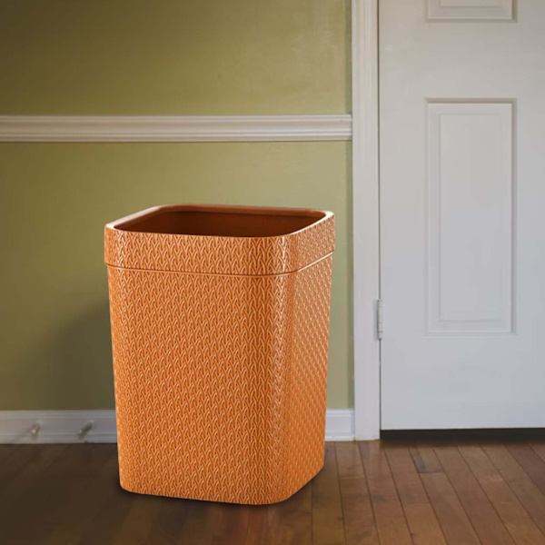 Sophink fyrkantig rottingstil för toalett i vardagsrummet Orange Large