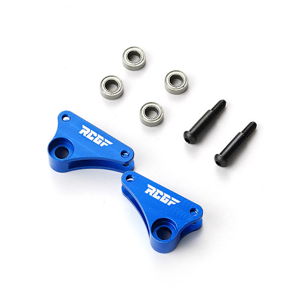 RCGOFOLLOW 2-delad aluminiumlegering Slitstark dragstångssäte för 1/16 Dark Blue