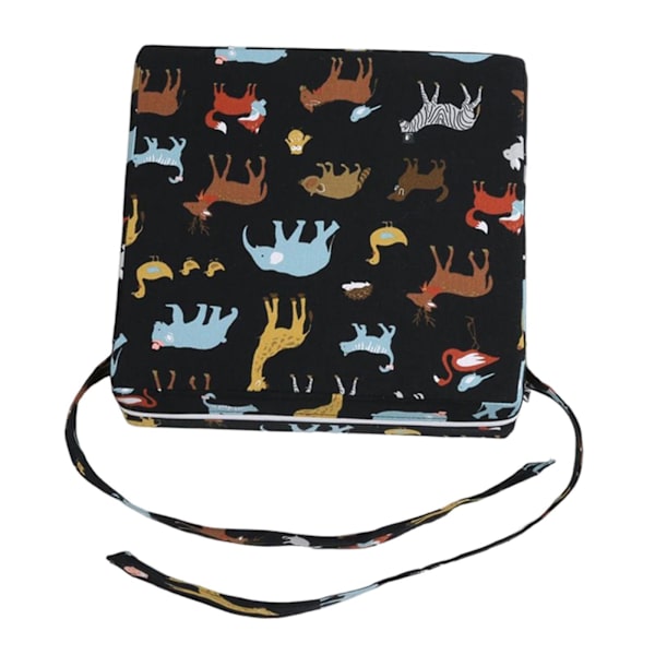 1/2/3/5 Bärbar lätt matstolsdyna för baby Animal Black 1 Pc