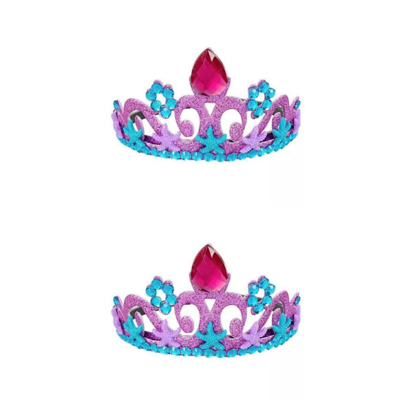 1/2/3 Crystal Girl Kids För Crown Dance Teens Costume Headdress Purple 12cm Dia 2Set