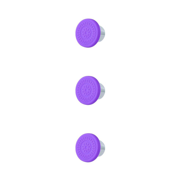 1/2/3/5 Wide Steel Cup Dressing Container Seal Salladsdressing purple lid 3PCS