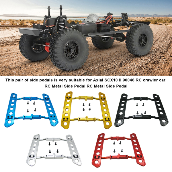 1/2/3/5 legering sidokollision Step Board pedaler för 1/10 axial Red 1Set