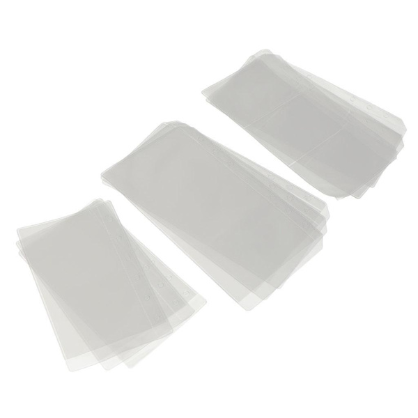 1/2/3 9-set pärmficka A5 A6 A7 6-ringars anteckningsbok 2PCS