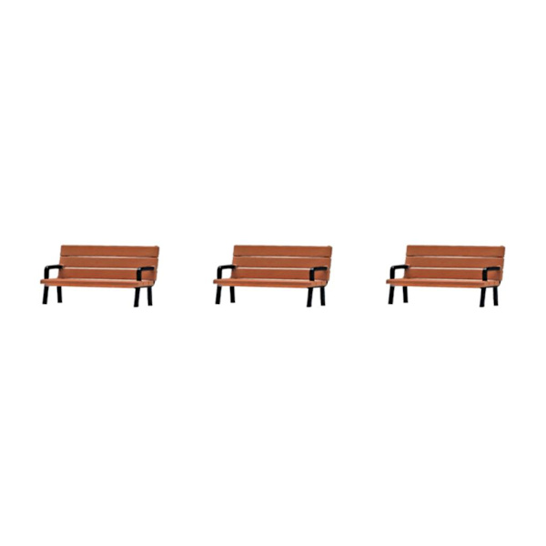 1/2/3/5 Handmålad 1/64 bänk Människor Modell Filmrekvisita Only Bench 3Set