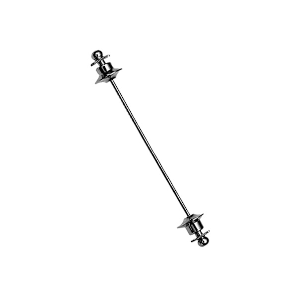 1/2/3/5 Skjortkrage Bar Slipsnål för män 70mm Formell Koppar för Black 7cm 1Set