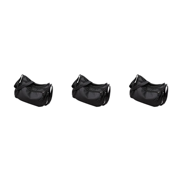 1/2/3 Crossbody-väska Dam För Cross Body-väska Stor kapacitet Black 3PCS