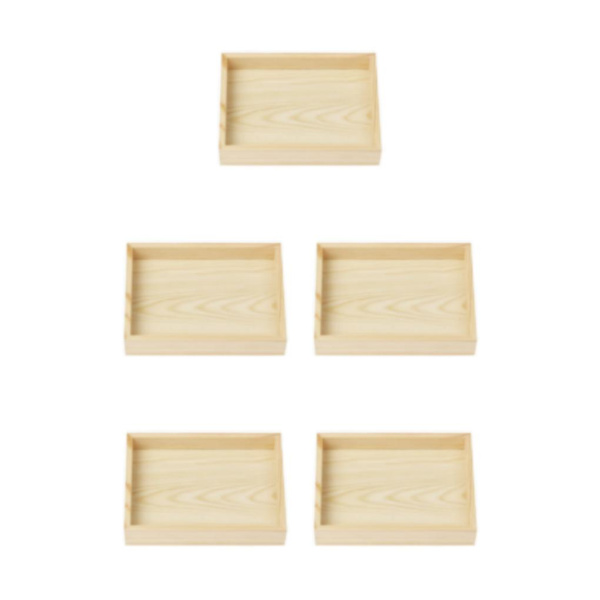 1/3/5 Smycken Display Fack Case Pärlor Hållare Ädelstensarmband 1 grids 7.87x5.91x1.38 Inch 5Set