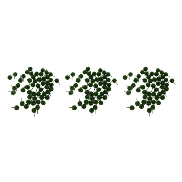 1/2/3 50 stycken bollformade modellträd DIY Landskapslandskap N Green 3Set