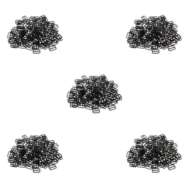 1/2/3/5 100 st Nylon BH-rem Spännen Sliders Krokar 8 Underkläder 12mm 5Set