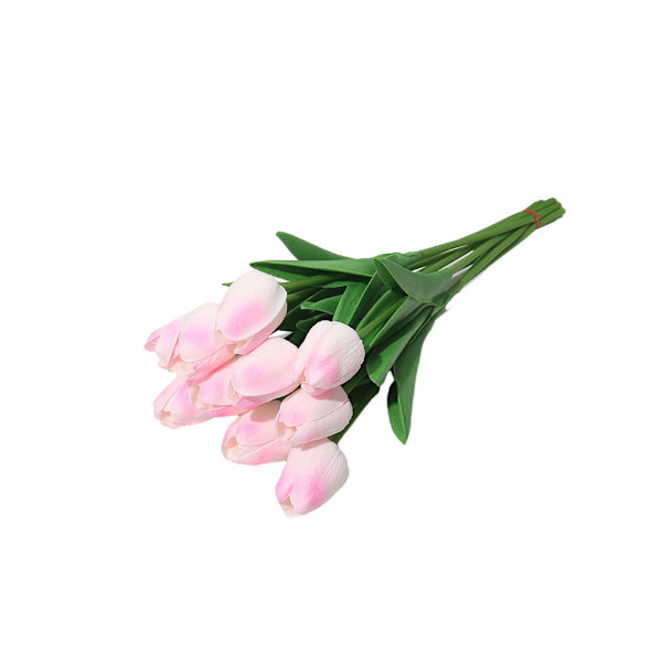 1/2/3 10påse Simulerade tulpaner Ljusa och charmiga blommor för Peach powder 1 Pc