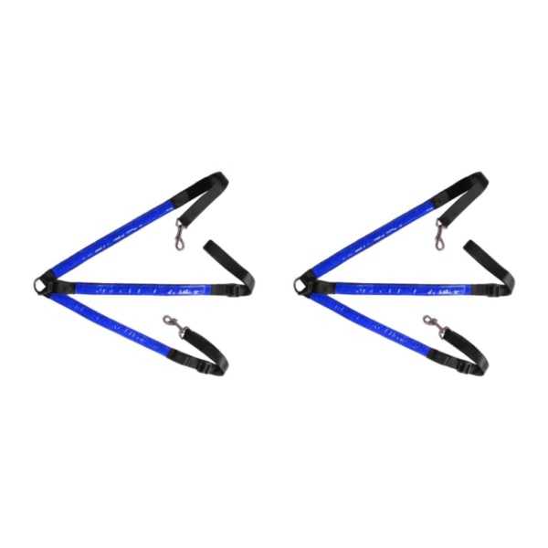 1/2/3/5 justerbar LED-hästbröstkrage mycket synlig Blue 2PCS