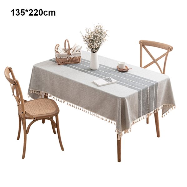1/2 Elegant och tålig duk för hem och restaurang grey 135*220cm,1 1 Pc