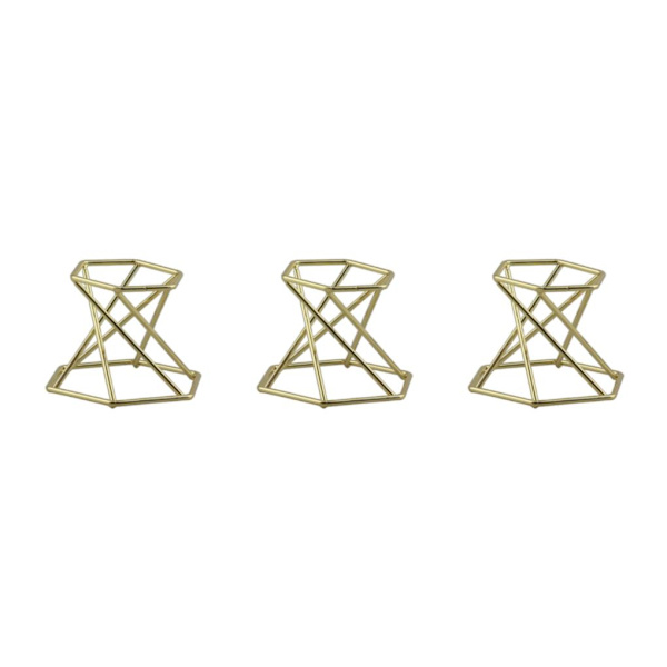 1/2/3/5 glasobjektiv med kulstativ för mineralprov Hexagon Gold 3Set
