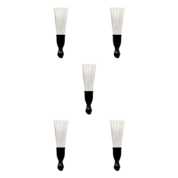 1/2/3/5 New Black Pocket Afro Hair Lifting Pik Pick Detangle Peruk Type B 5Set