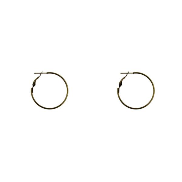 1/2/3/5 20 st 30 mm rund bågeögla, framställning av örhängen Bronze 2Set