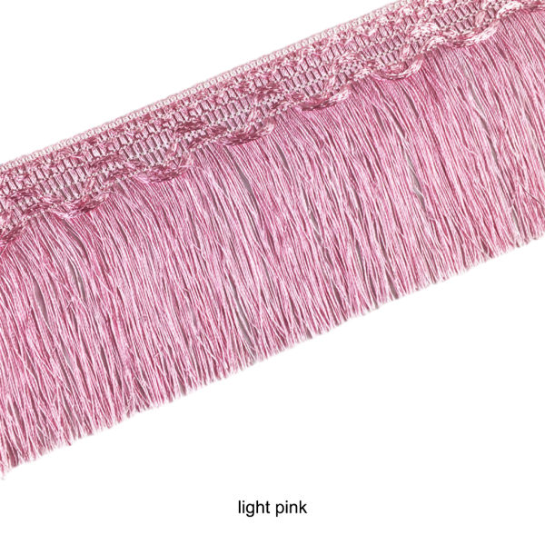Polyester Eleganta fransar för tofs för sömnad och sömnad light pink 1