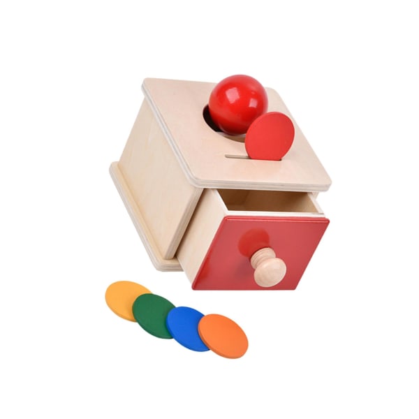 1/2 Developmental Ball Drop Toy För Montessori Sensory Toys 1Set