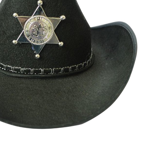 Damer Män Western Cowboyhatt Solhatt med String För Jazzhatt Black