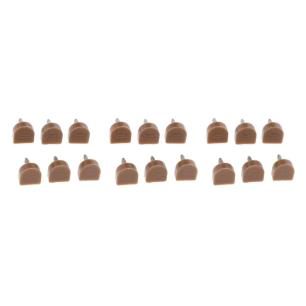 1/2/3/5 3 par Snygga högklackade tips Taps Skoreparation Apricot 14x14mm 3Set