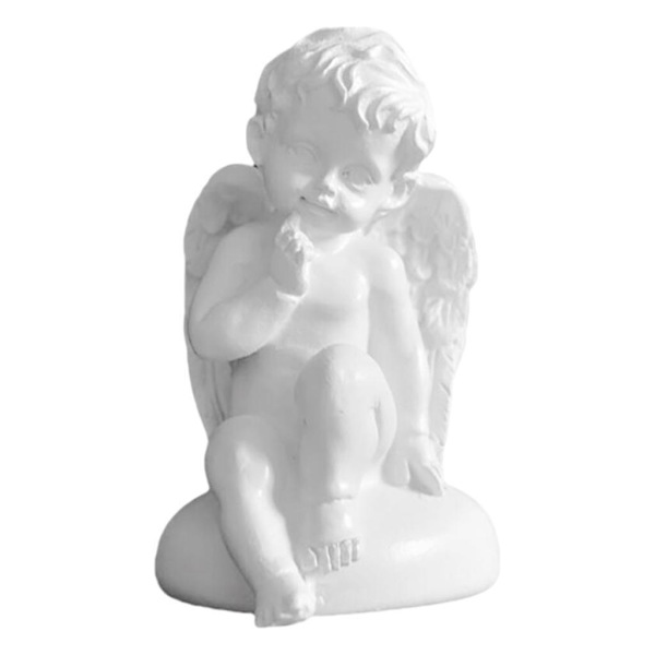 1/2 Resin White Angel Staty Desktop Decor Collection Window sitting 1Set