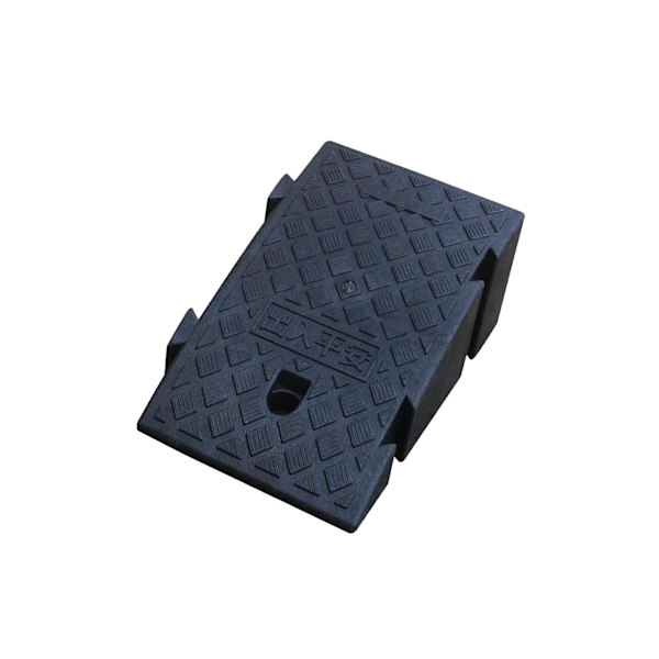 Halkfri bärbar trottoarramp Tröskelramp för rullstol Trottoarramp Black 16cm