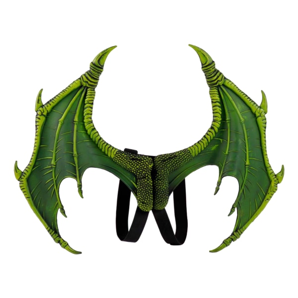 Halloween Dragon Wing Devil Kostym för flickor Pojkar Tonåringar Spöklik Green