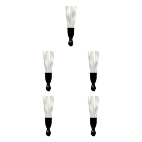 1/2/3/5 New Black Pocket Afro Hair Lifting Pik Pick Detangle Peruk Type B 5Set