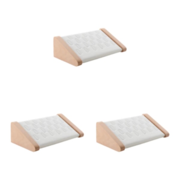 1/2/3 Ringar Displayhållare Snygg smyckeförvaringsställ för butik White 3PCS