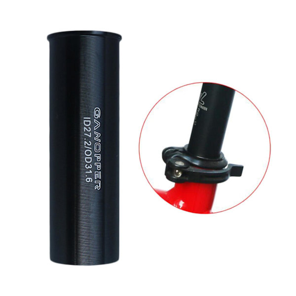 1/2/3/5 Sadelstolpe i aluminiumlegering 100 mm lång ombyggnad 27.2 to 31.6 1 Pc