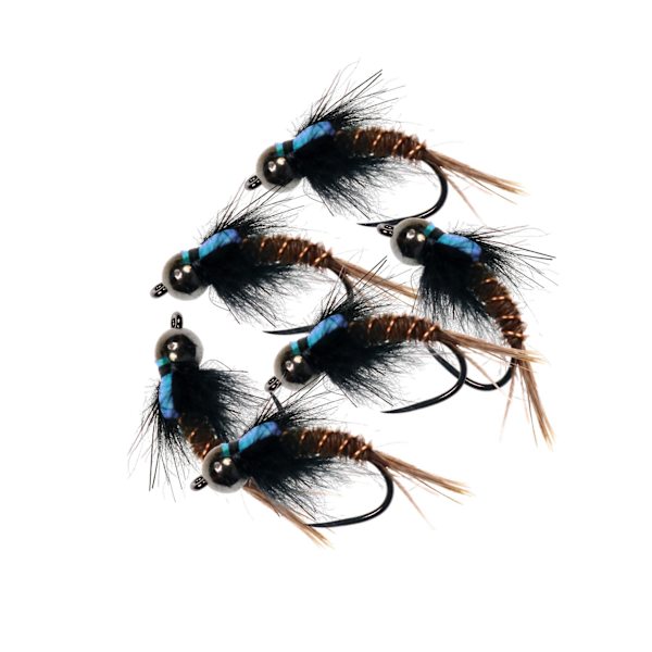 1/2/3/5 6 st 8 1012 flugfiskeflugor Premium Tungsten Bead Head 8# hook 6 pcs 5PCS