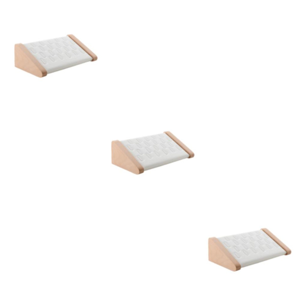 1/2/3 Ringar Displayhållare Snygg smyckeförvaringsställ för butik White 3PCS