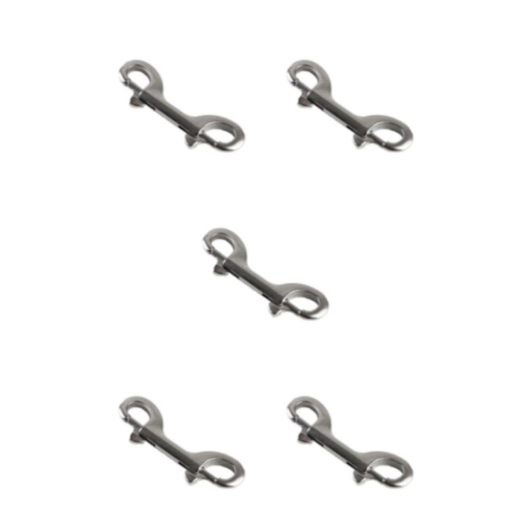 1/3/5 Silver Extended Traction Zinklegering Dubbelhuvud Krok För 5PCS