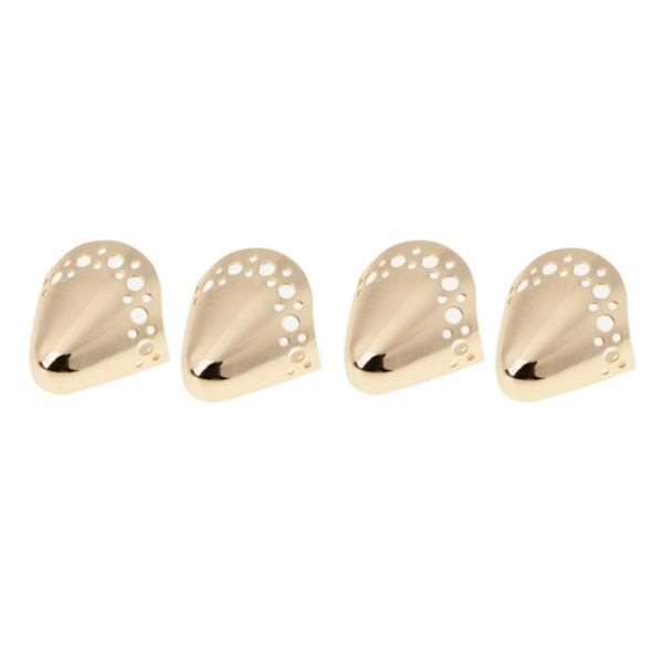 1/2/3/5 Mode Metal Skor Tillbehör DIY Metal Spets Sko Gold No 11 2Set