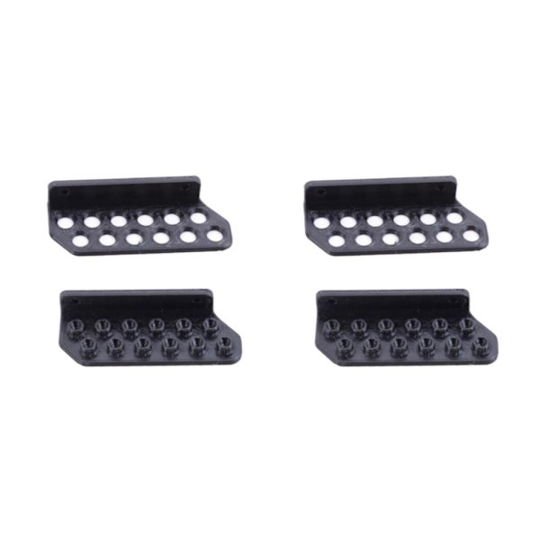 1/2/3 Kompakt och Robust Väggmonterad 12 Hållare Organizer Black 2PCS