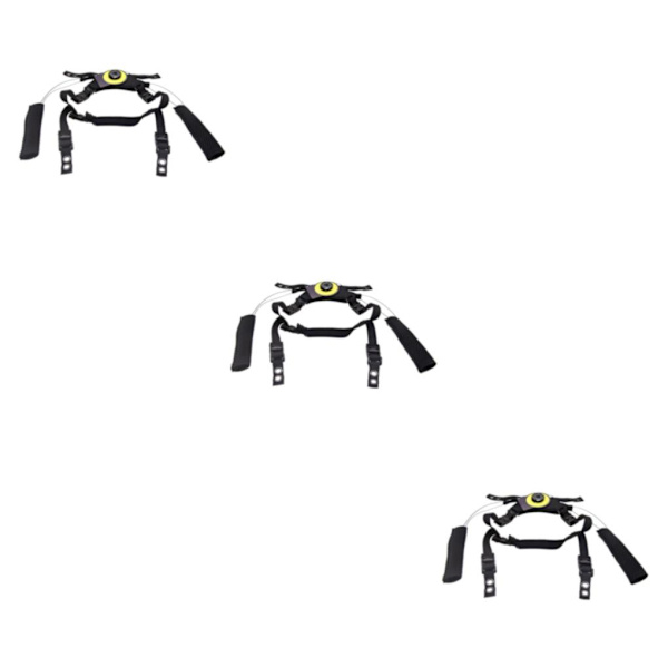 1/2/3 justerbart hakbandsupphängningssystem med skruvar utomhus Black 3PCS