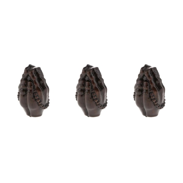 1/2/3/5 Trä Buddha Staty Staty Indien Staty Craft Ornament Meditation 3Set