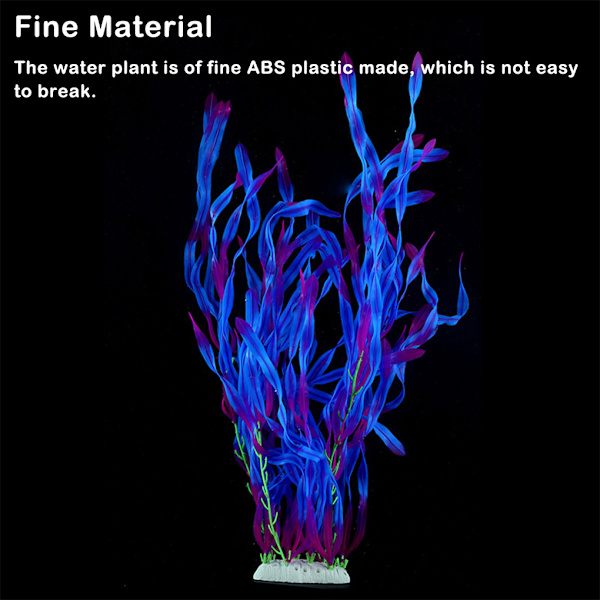 1/2 Fishtank Artificiell vattenväxt dekorativa simuleringsväxter Purple 1 Pc