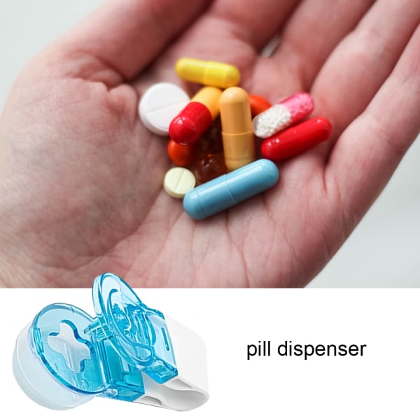 1/5 Bärbar Pill Taker Essential Tool för On-Go Medicinering 1PCS