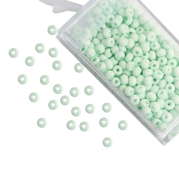 1/2/3/5 Beads DIY Smycken Retro Craft Kit Etniskt för hantverksmärke green 3mm 1Set