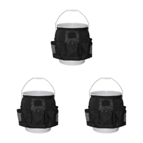 1/2/3 biltvätt hink Verktyg Organizer Fiske hink förvaringsväska 3PCS