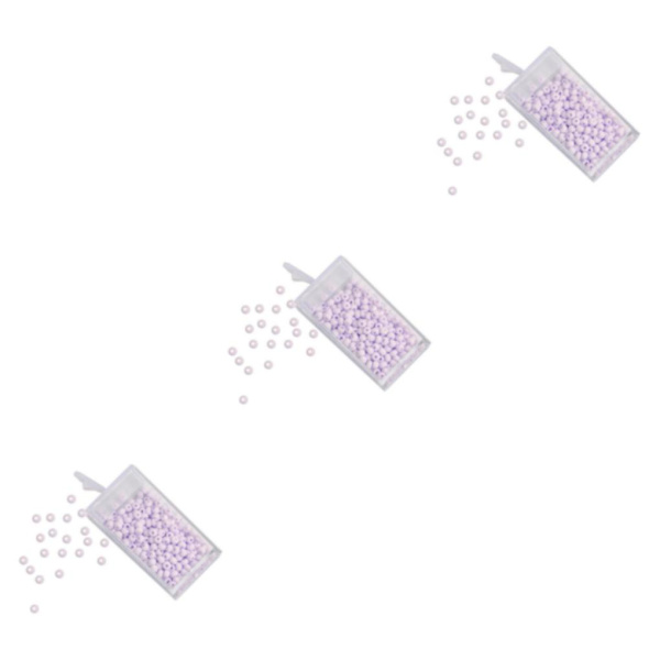 1/2/3/5 Beads DIY Smycken Retro Craft Kit Etniskt för hantverksmärke purple 3mm 3Set
