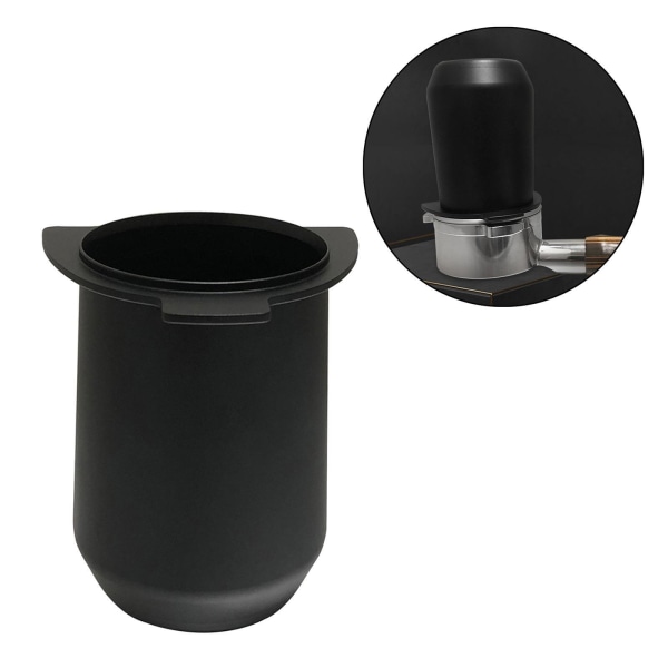 Kaffedoseringskopp Pulvermatardel för 54mm För Espresso Black 7x8cm