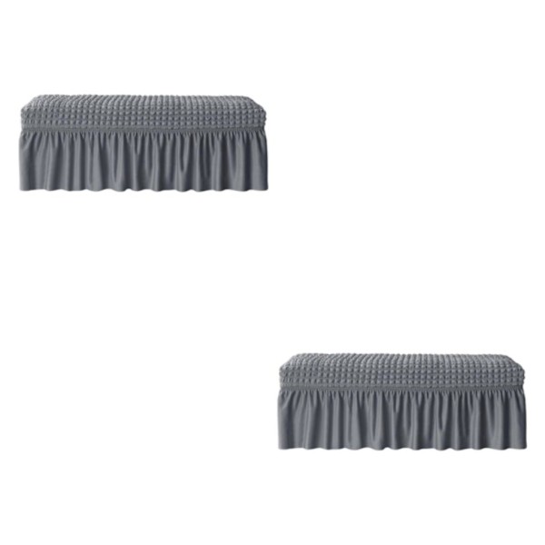 1/2/3/5 lång cover Vattentät bänksitsmöbel Grey 2PCS
