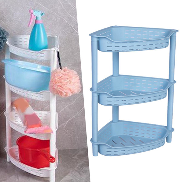 1/2/3 badrumsförvaring Fristående 3 lager för kontor blue small 1 Pc